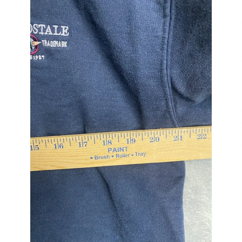 Aeropostale Mens M Sweatshirt Navy Blue Crewneck Cotton Blend